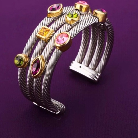 Gemstone Cable Cuff - Picture 6 of 11